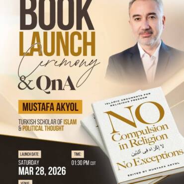 The book launch ceremony of Dr. Mustafa Akyol’s book “No Compulsion in Religion: Without Exceptions” was held at the Ghamidi Center of Islamic Learning.