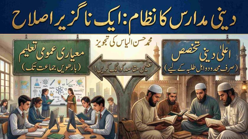 "دینی مدارس کے نظام میں ایک ناگزیر اصلاح"